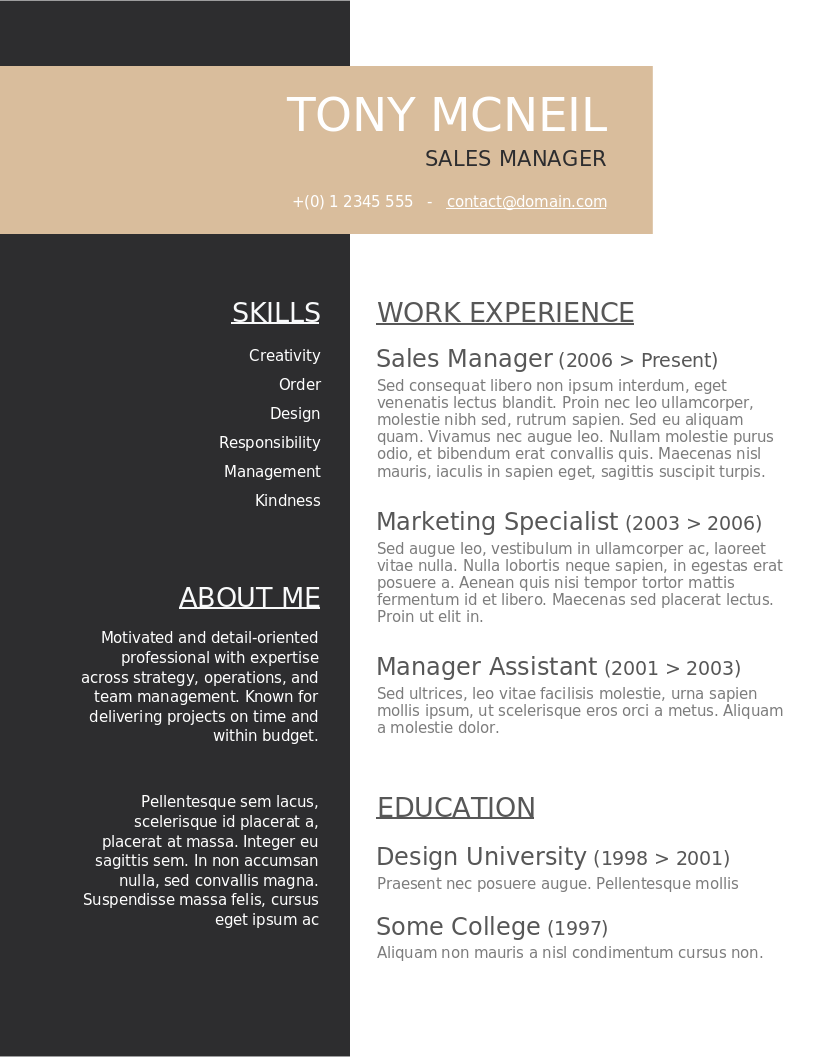 Smart Jobseeker CV – Vorschau